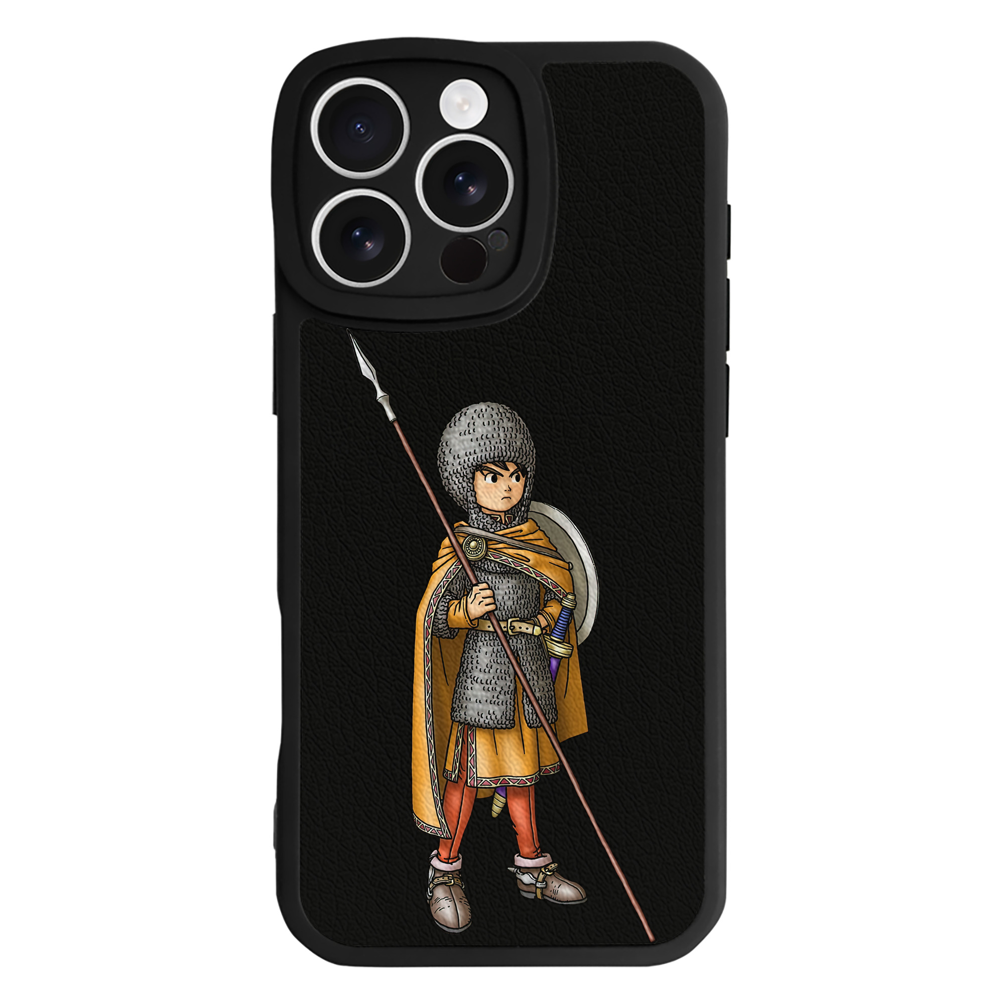 （画像用） ドラゴンクエスト Doragon Kuesuto Dragon Quest 【iPhone 16シリーズ対応】シリコンスマホケース（レザー調） 材質：シリコン